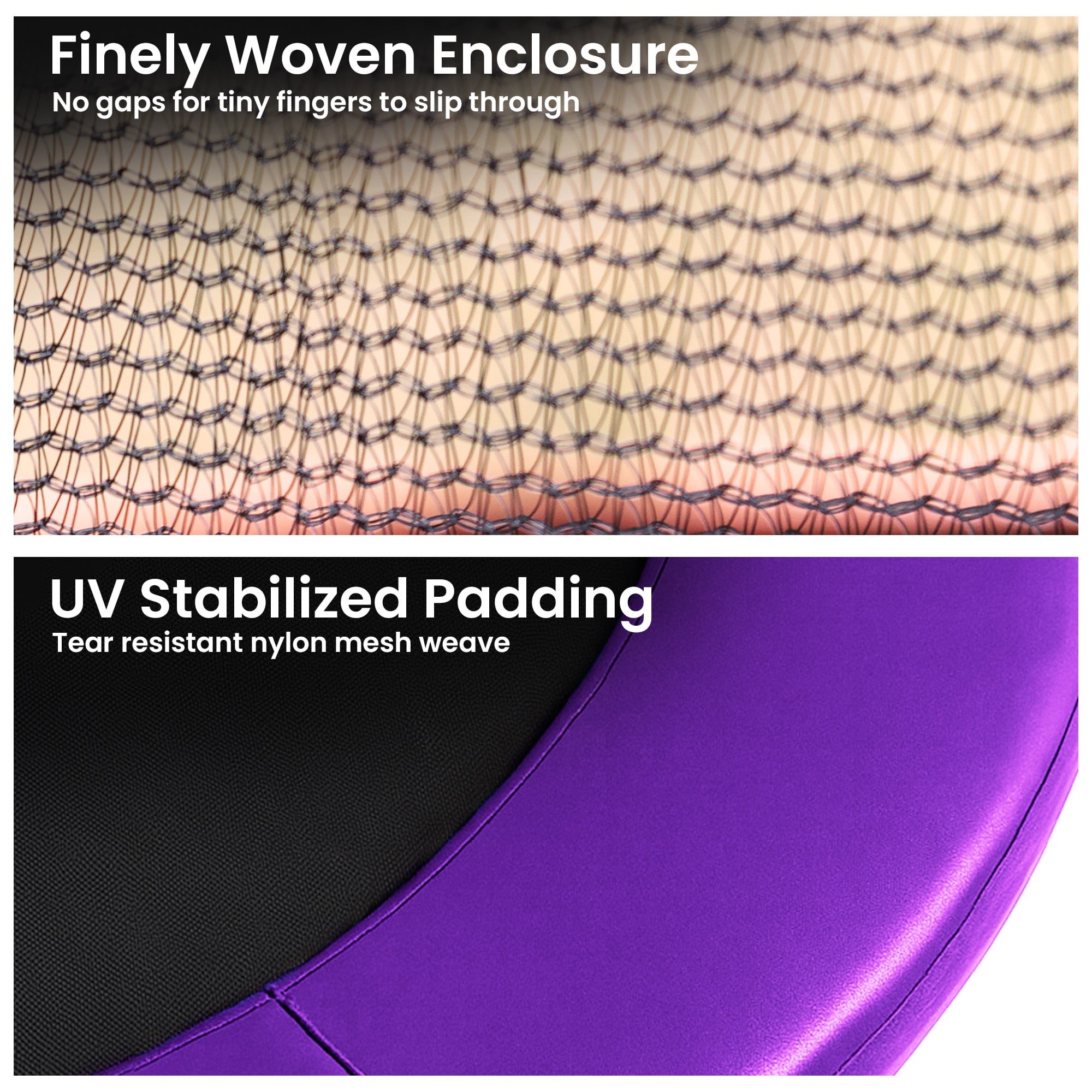 Kahuna 14ft Trampoline Pad and Net - Purple V240-KAH-PDNET-14-PU