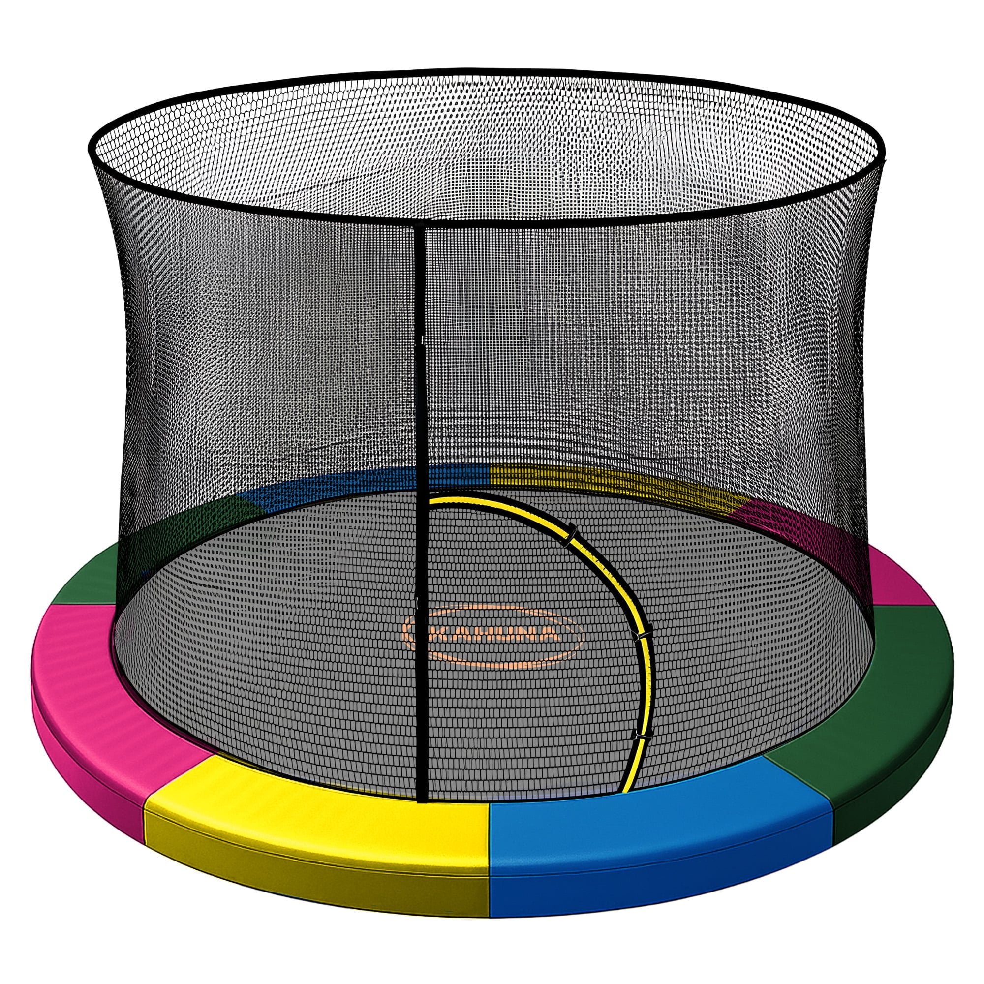 Kahuna 14ft Trampoline Pad and Net - Rainbow V240-KAH-PDNET-14-RB