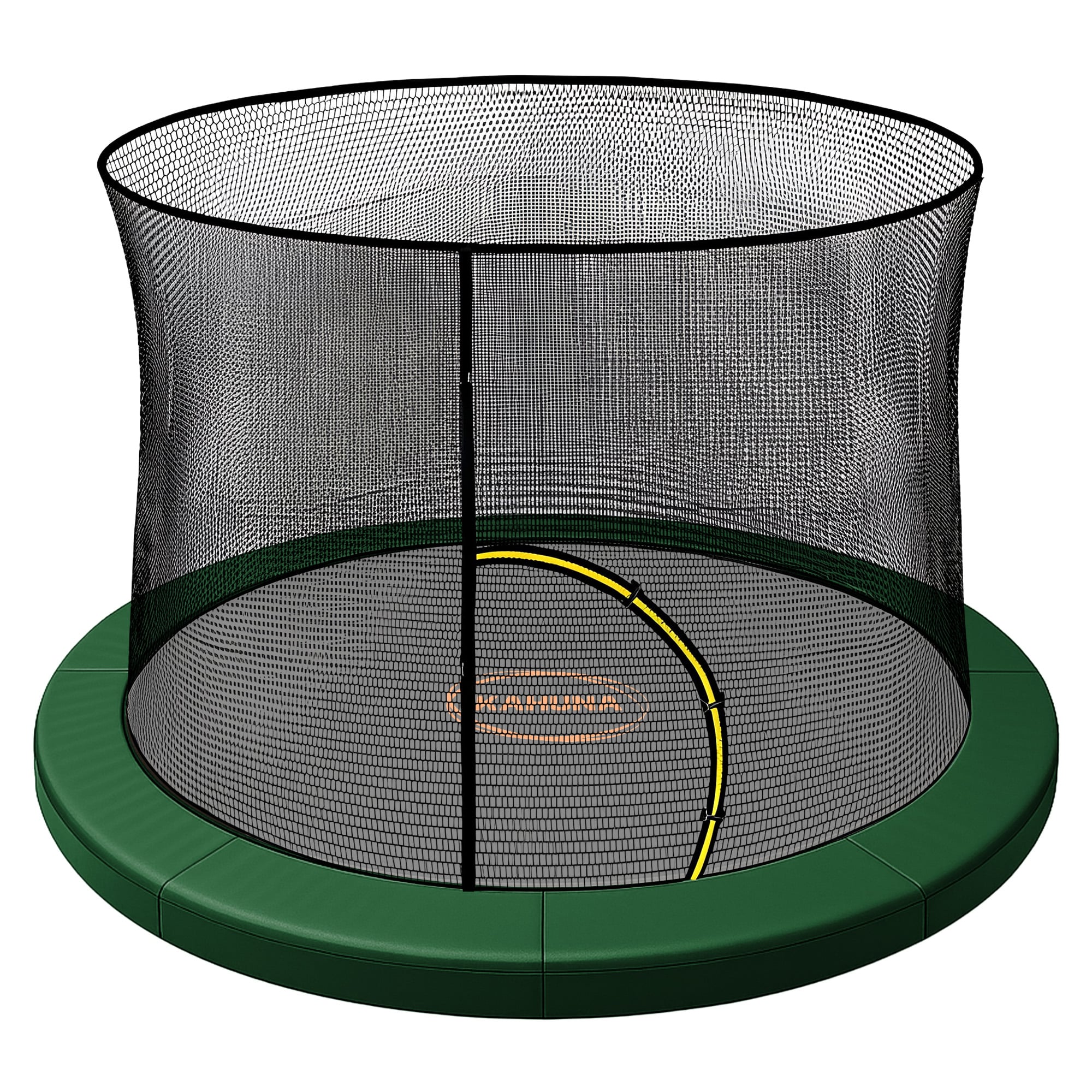 Kahuna 16ft Trampoline Pad and Net - Green V240-KAH-PDNET-16-GN