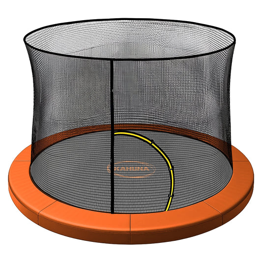 Kahuna 16ft Trampoline Pad and Net - Orange V240-KAH-PDNET-16-OR