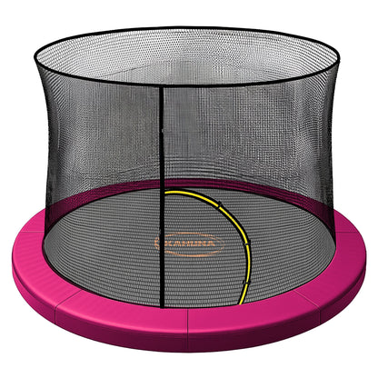 Kahuna 16ft Trampoline Pad and Net - Pink V240-KAH-PDNET-16-PK