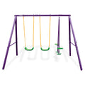 Kahuna Kids 4-Seater Swing Set Purple Green V240-KSS-KLB-3S-PUGN