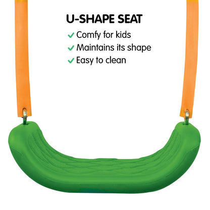 Kahuna Kids 4-Seater Swing Set Purple Green V240-KSS-KLB-3S-PUGN