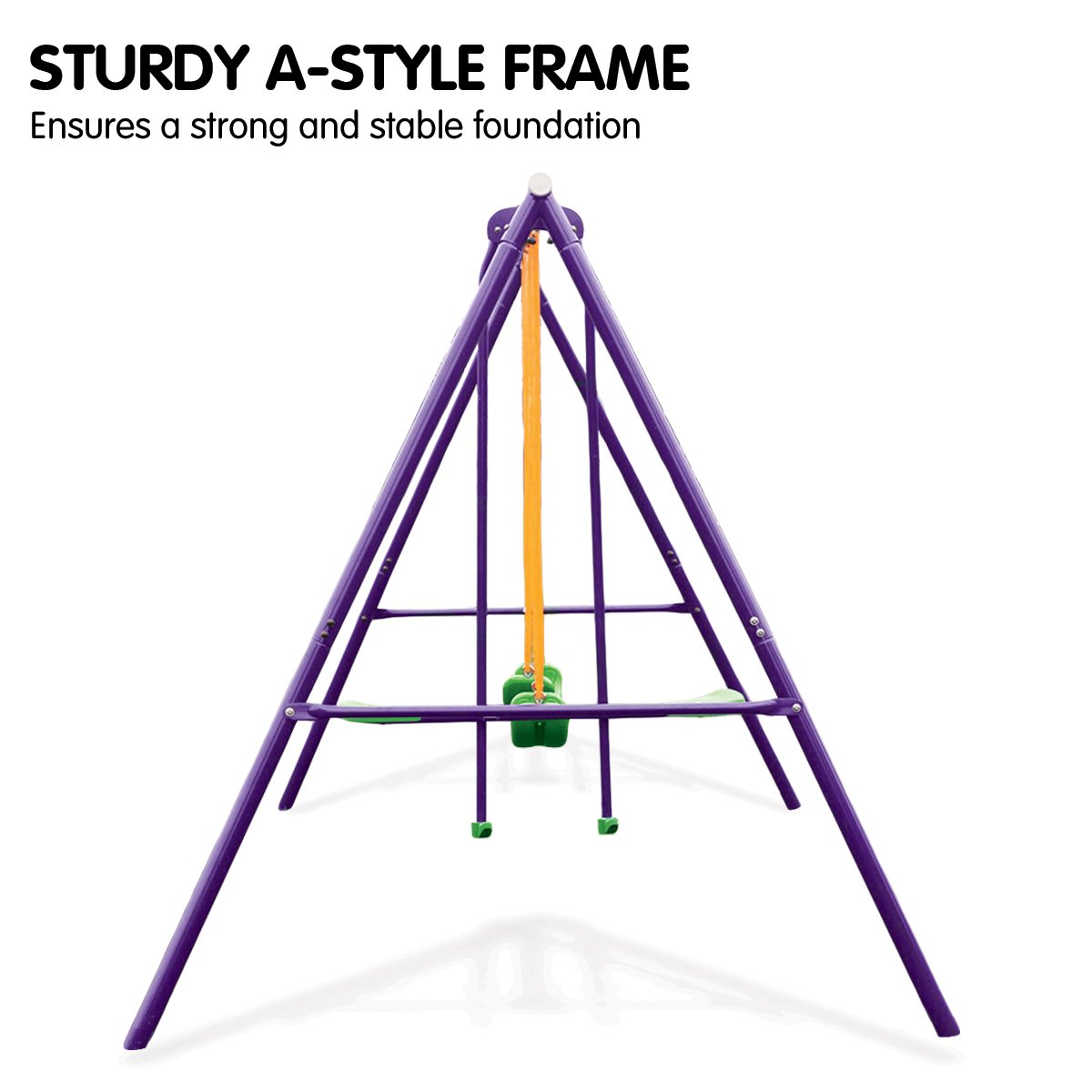 Kahuna Kids 4-Seater Swing Set Purple Green V240-KSS-KLB-3S-PUGN