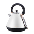 Pronti 1.7l Rose Trim Collection Kettle - White V240-KTL-017-GST-WH