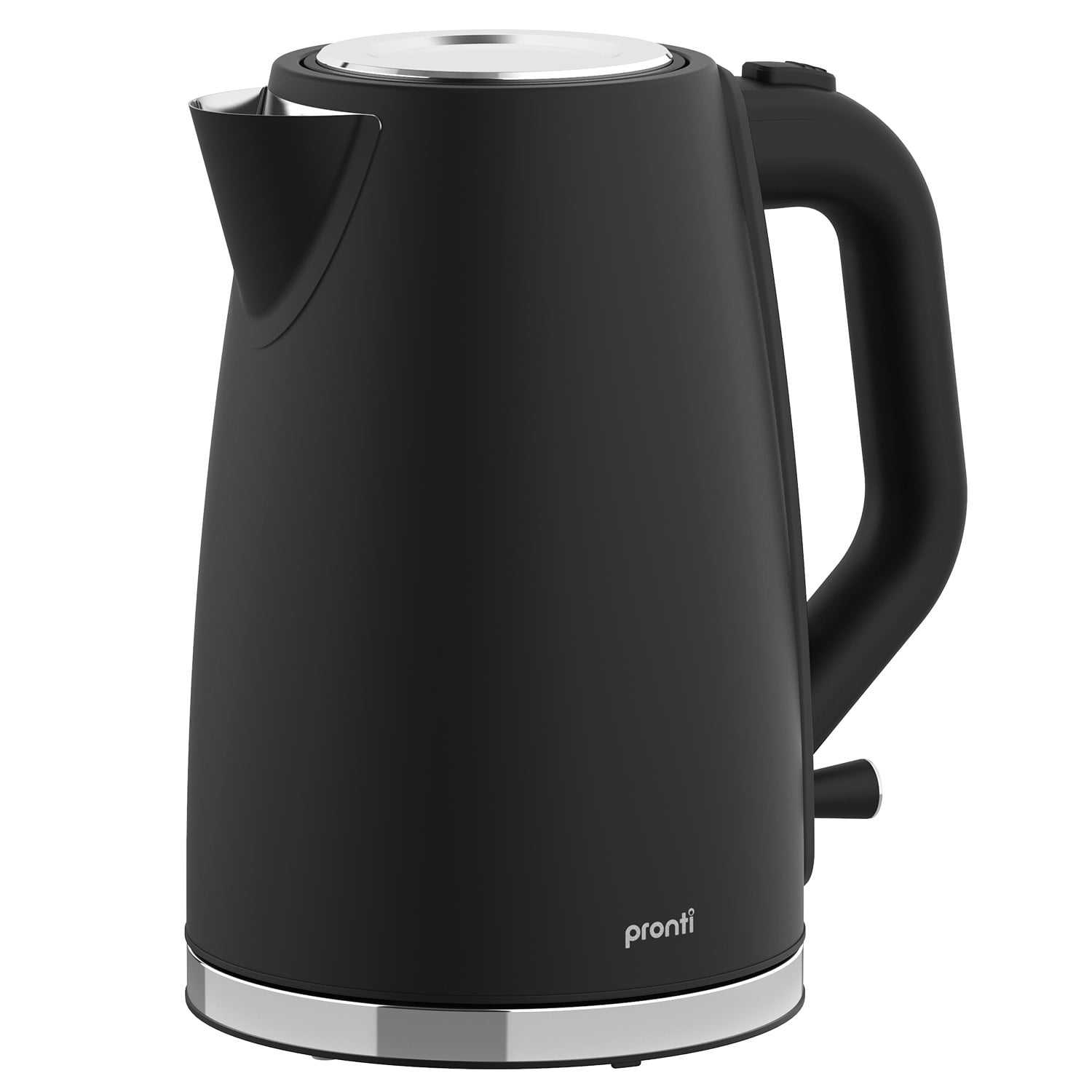 Pronti Silver Noir Collection 1.7L Electric Kettle V240-KTL-1711-GST-BK