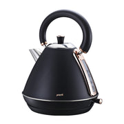 Pronti Rose Trim Collection Toaster & Kettle Bundle - Black V240-KTL-TSR-COM-BK