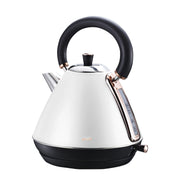 Pronti Rose Trim Collection Toaster & Kettle Bundle - White V240-KTL-TSR-COM-WH