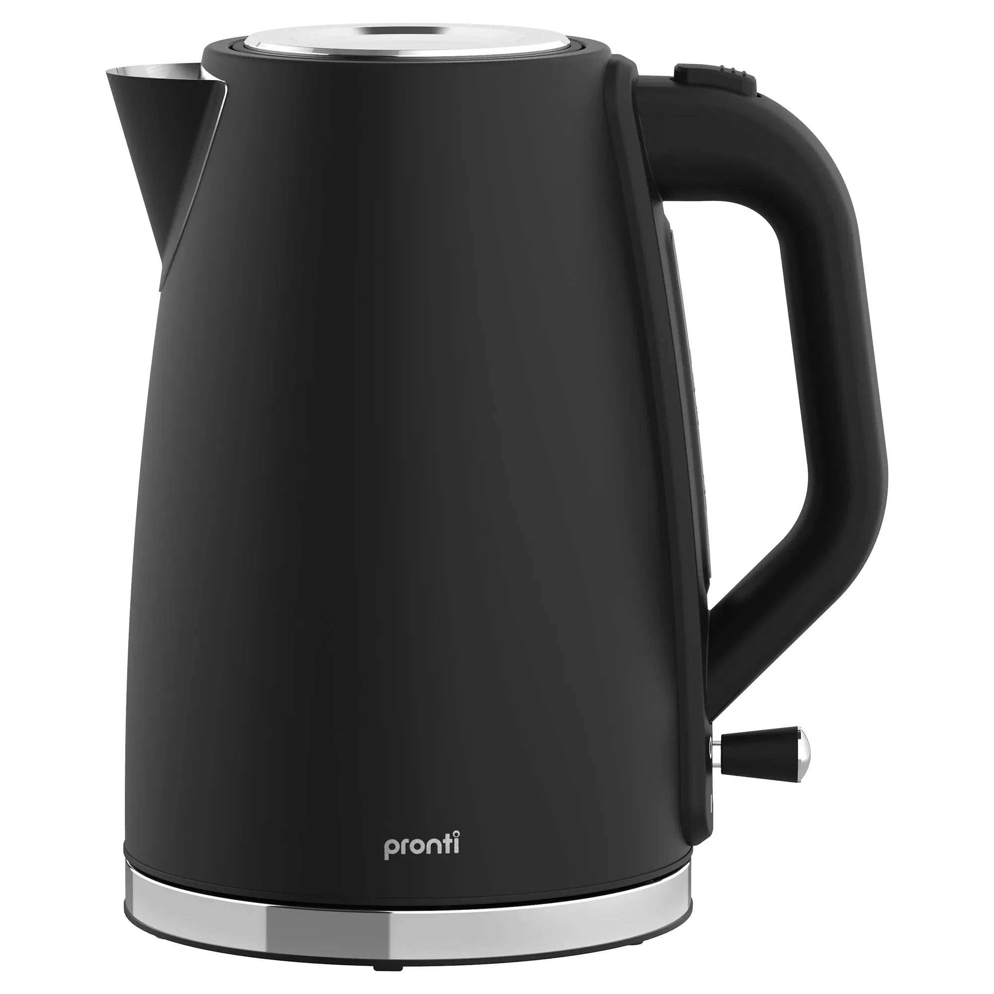 Pronti Silver Noir Collection 4 Slice Toaster and Kettle Bundle V240-KTTS-C02-GST-BK