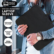 Klika Water-Resistant Laptop Sleeve Bag for 13.3" Laptops V240-LBG-070-133-BK