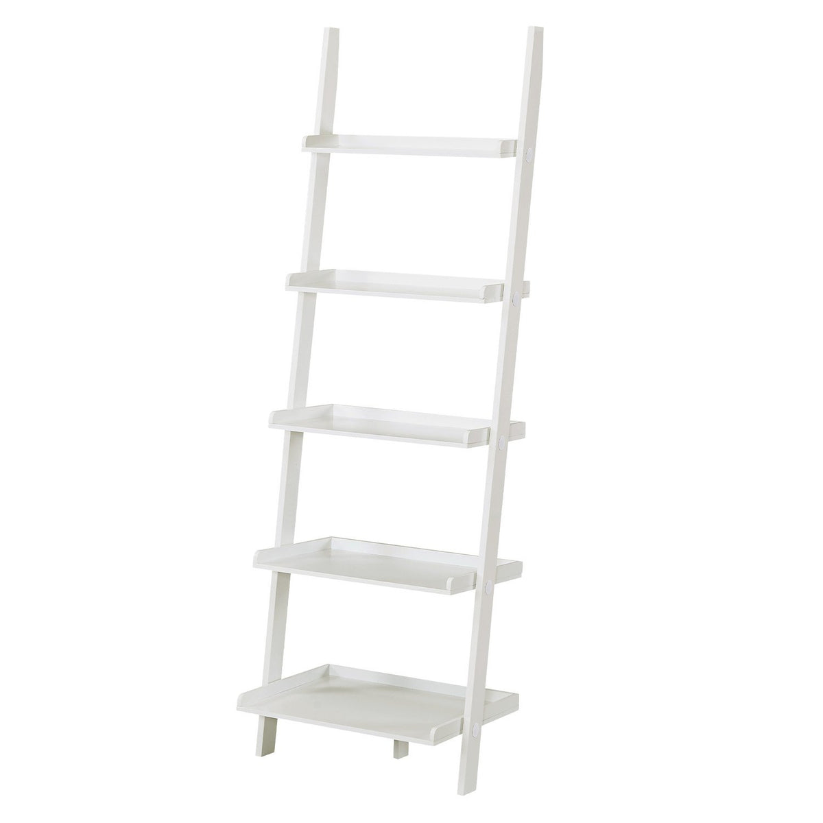 Sarantino Aster 5-Tier Ladder Shelf in White V240-LDS-107-17-WH