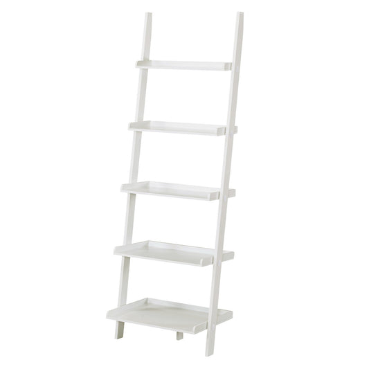 Sarantino Aster 5-Tier Ladder Shelf in White V240-LDS-107-17-WH
