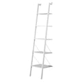 Sarantino Amelia 5-Tier Ladder Shelf in White V240-LDS-109-04-WH