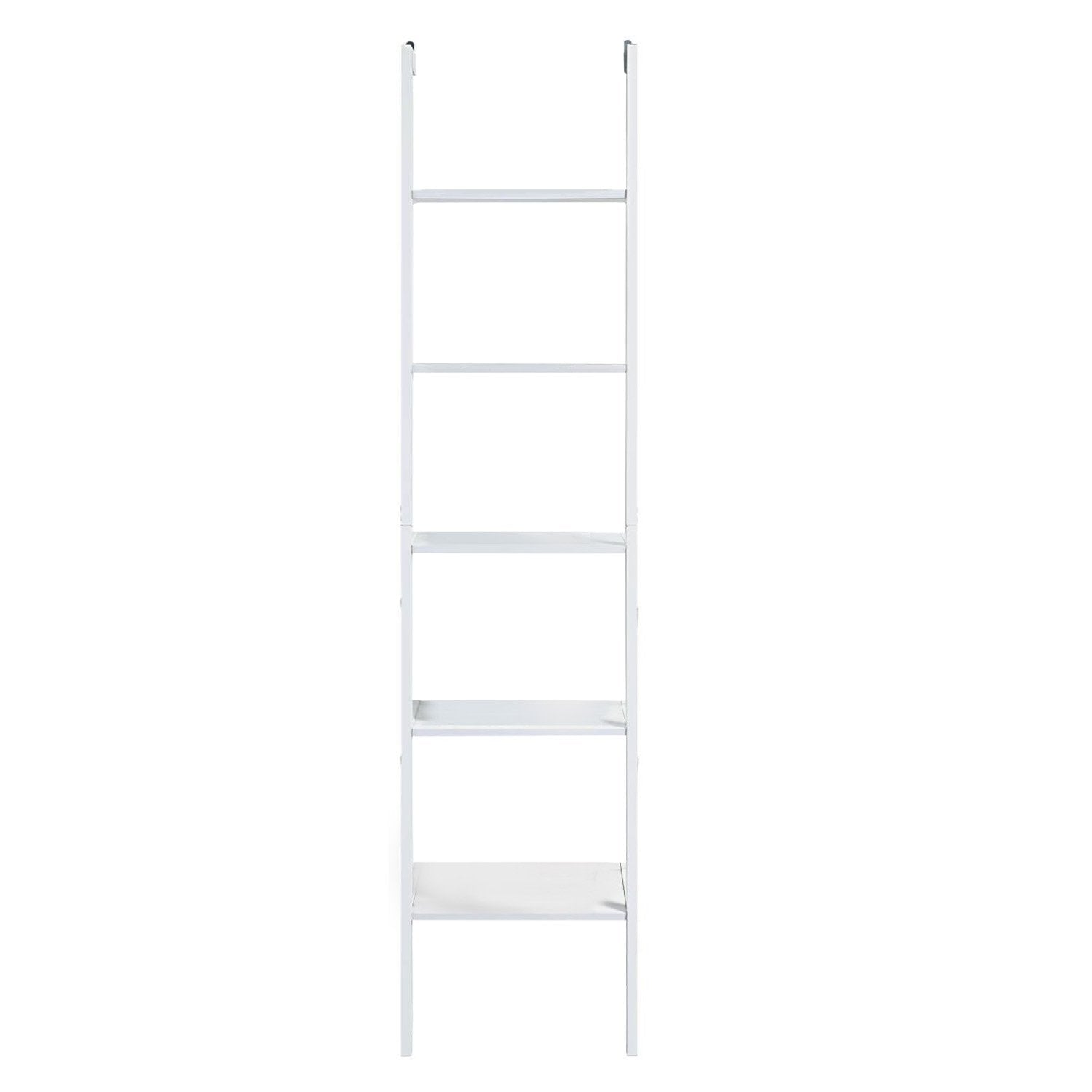 Sarantino Amelia 5-Tier Ladder Shelf in White V240-LDS-109-04-WH