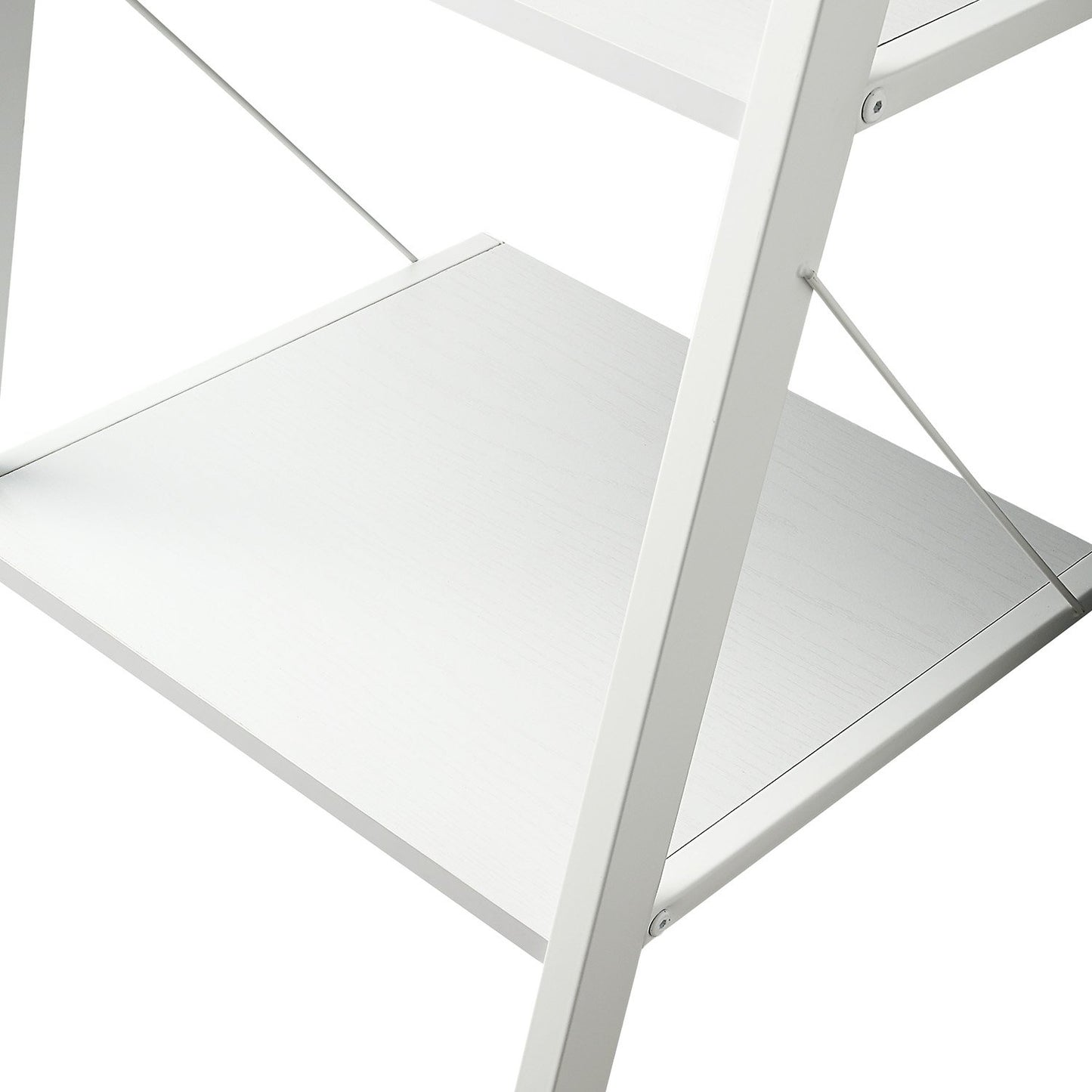 Sarantino Amelia 5-Tier Ladder Shelf in White V240-LDS-109-04-WH