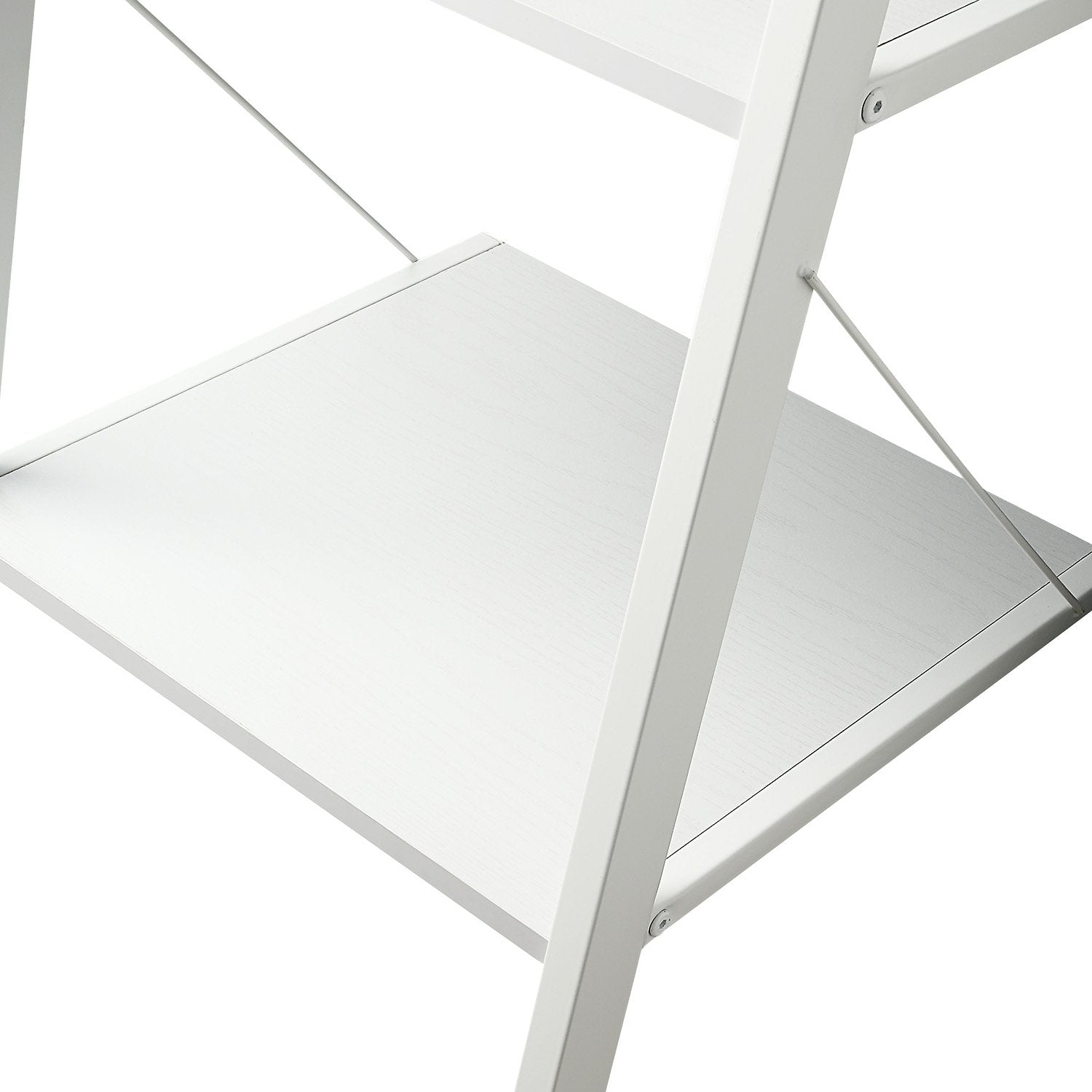 Sarantino Amelia 5-Tier Ladder Shelf in White V240-LDS-109-04-WH
