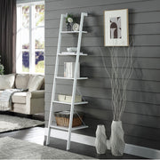 Sarantino Amelia 5-Tier Ladder Shelf in White V240-LDS-109-04-WH