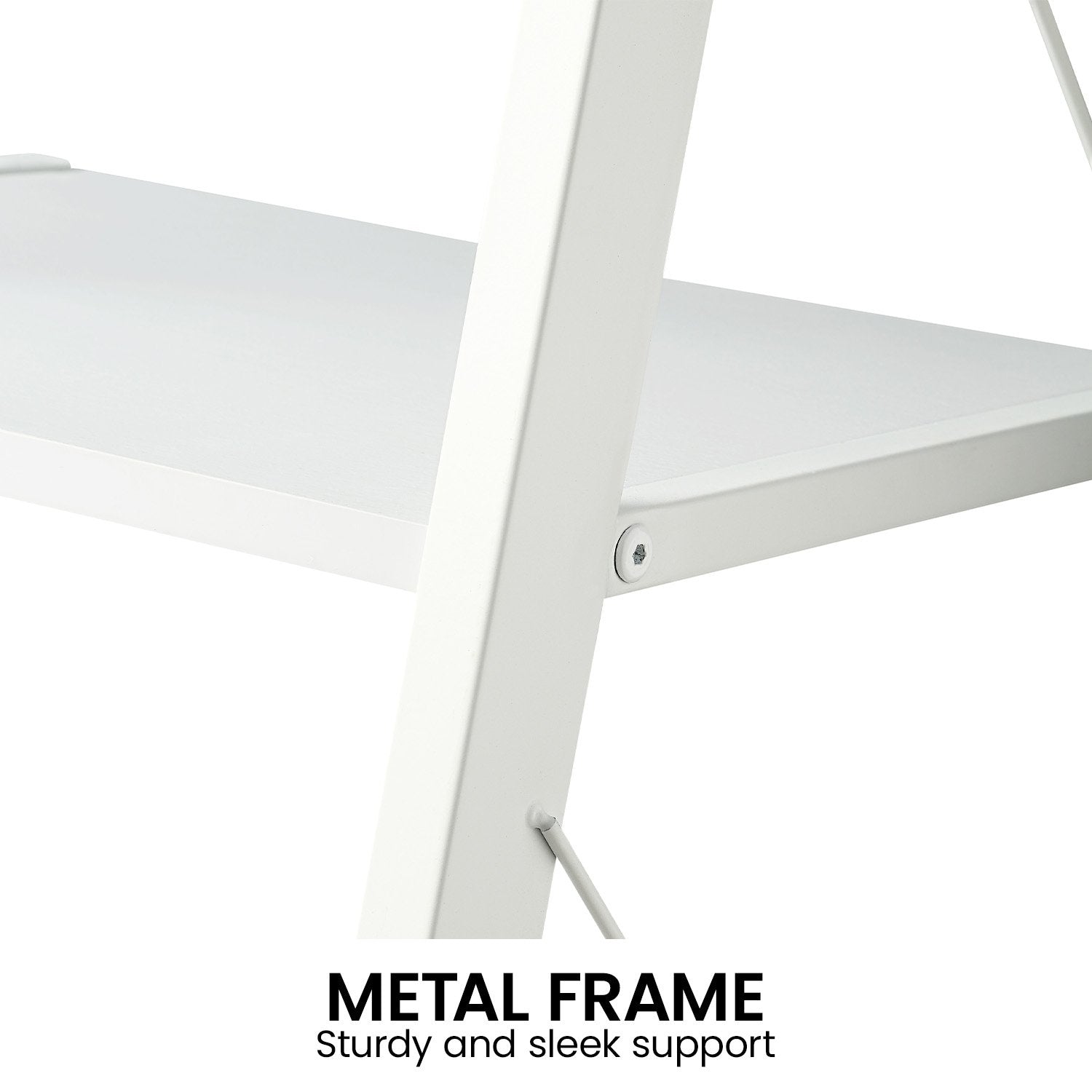 Sarantino Amelia 5-Tier Ladder Shelf in White V240-LDS-109-04-WH