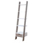 Sarantino Mira 5-tier Ladder Shelf In White And Grey Oak V240-LDS-120-06-WHOK