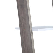 Sarantino Mira 5-tier Ladder Shelf In White And Grey Oak V240-LDS-120-06-WHOK