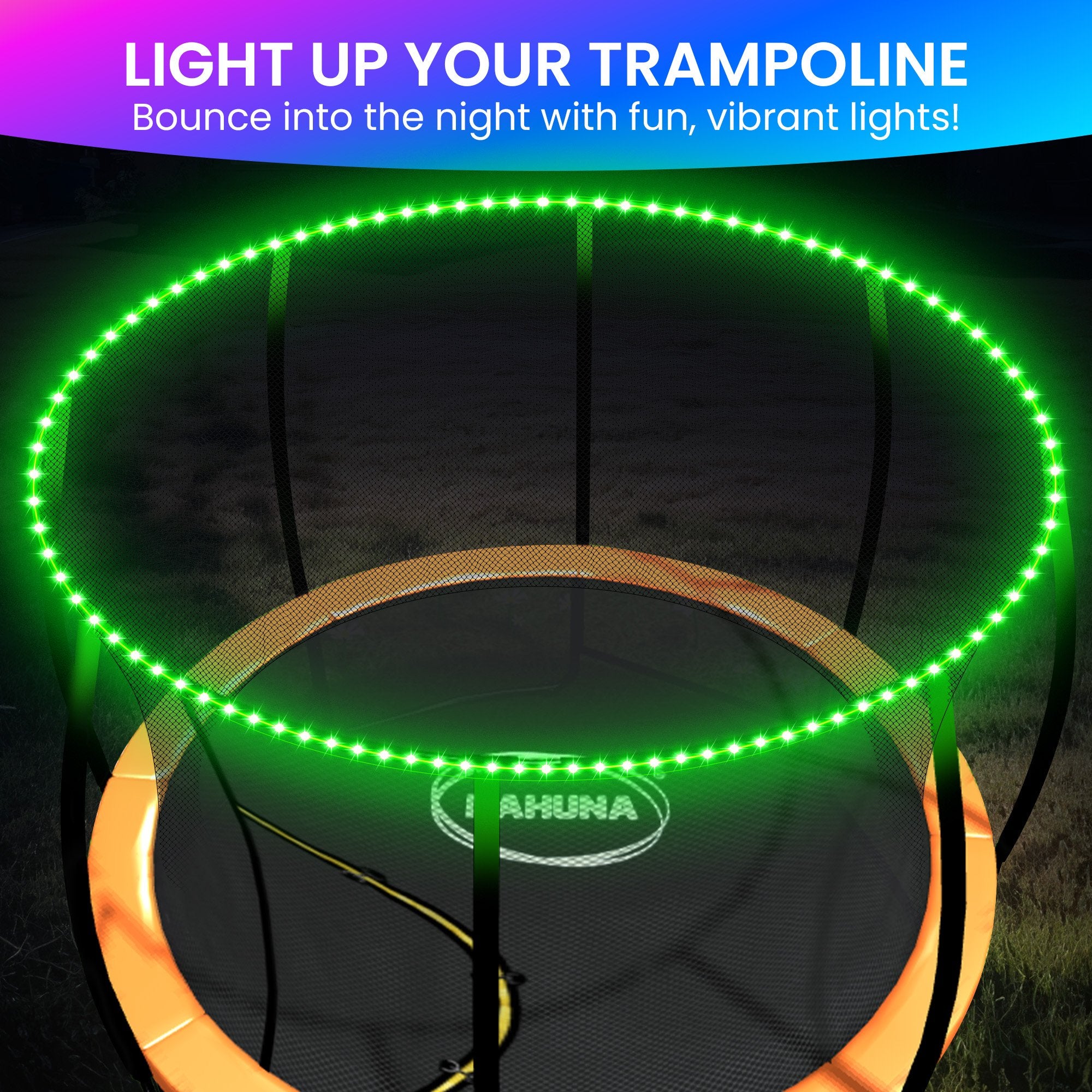 Kahuna LED Kit Suits 14ft-16ft Trampolines Multi-Colour Smart Motion Sensor Lighting with 16 colours V240-LED-STP-SSL-14M