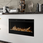 Dimplex 34-inch Linear Fireplace Driftwood and River Rock Accessory Package V240-LF34DWS-KIT