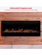 Dimplex 50-inch Linear Fireplace Driftwood and River Rock Accessory Package V240-LF50DWS-KIT
