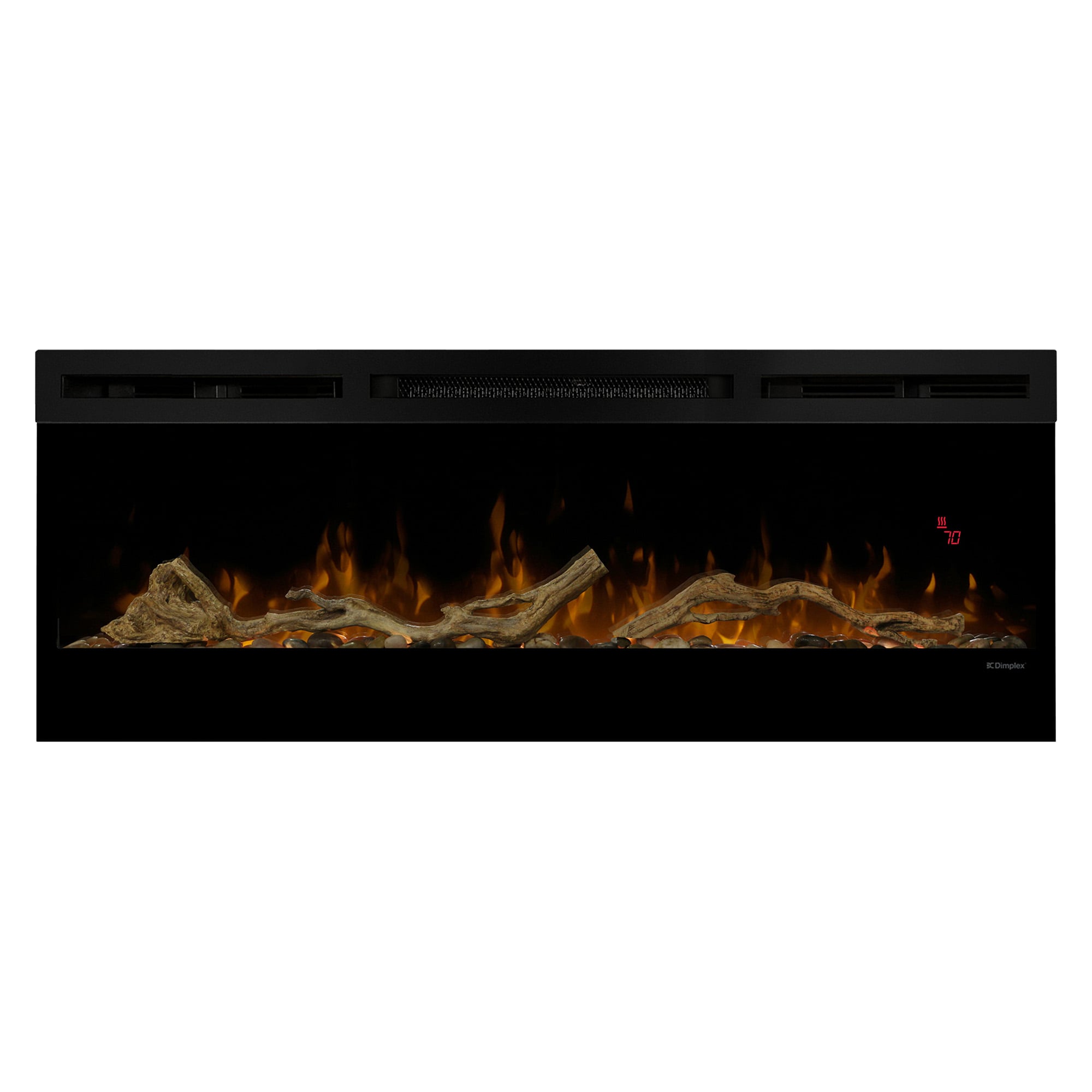 Dimplex 74-inch Linear Fireplace Driftwood and River Rock Accessory Package V240-LF74DWS-KIT