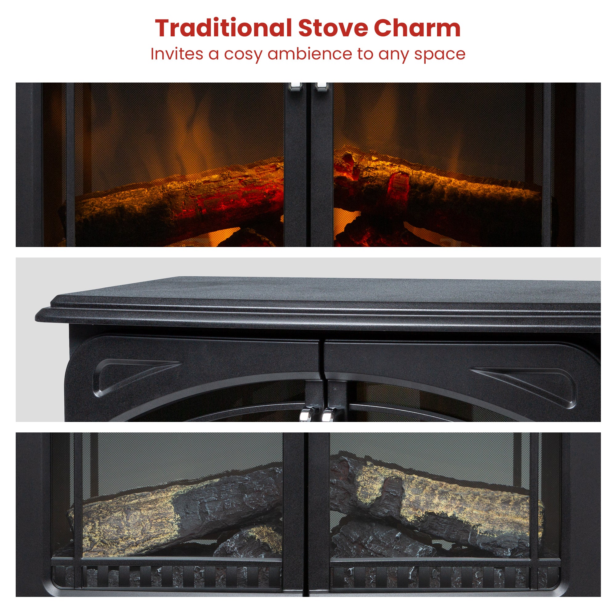 Dimplex Leckford Optiflame Electric Fire Stove - 2kW V240-LKD20-AU