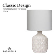 Sarantino Ceramic Table Lamp In Cream V240-LMP-MLM-4504