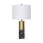 Sarantino Metal and Marble Table Lamp in Black V240-LMP-MLM-4550-BK