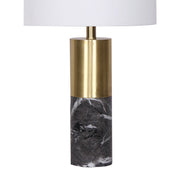 Sarantino Metal and Marble Table Lamp in Black V240-LMP-MLM-4550-BK
