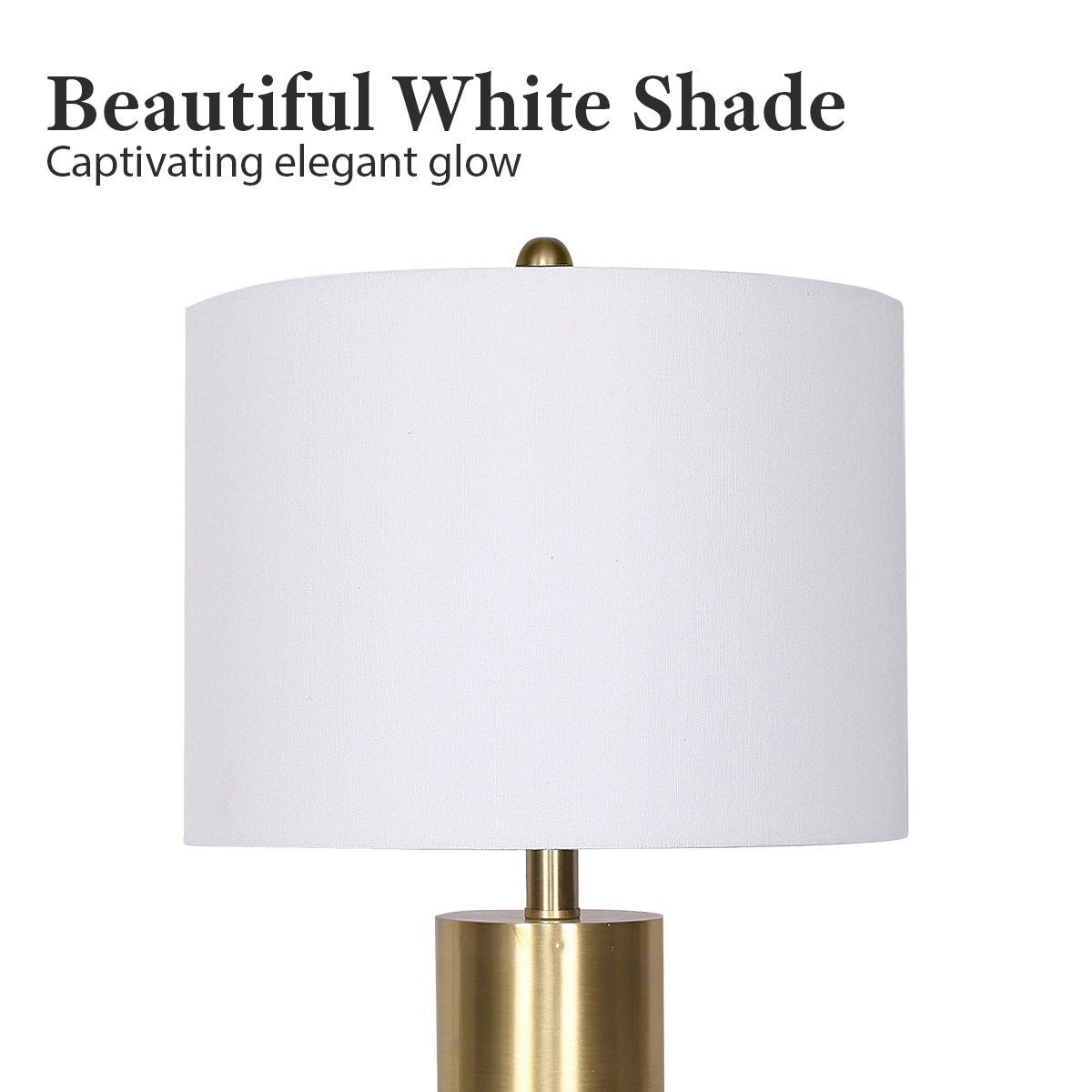 Sarantino Metal and Marble Table Lamp in Black V240-LMP-MLM-4550-BK