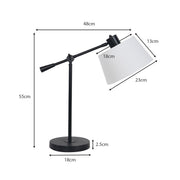 Sarantino Adjustable Metal Table Lamp In Black V240-LMP-MLM-4609