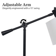 Sarantino Adjustable Metal Table Lamp In Black V240-LMP-MLM-4609