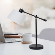 Sarantino Adjustable Metal Table Lamp In Black V240-LMP-MLM-4609