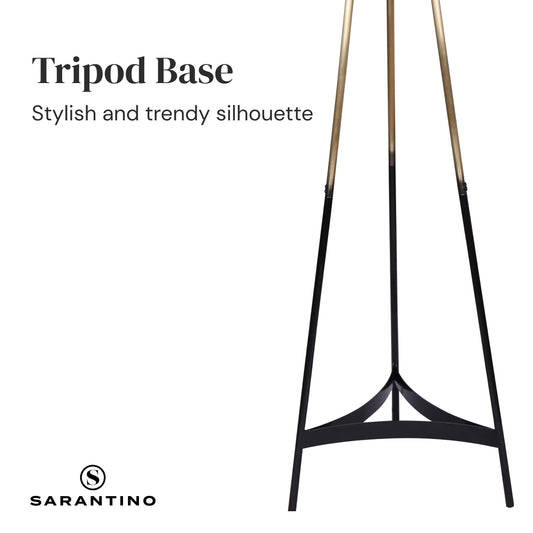 Sarantino Metal Tripod Electric Floor Lamp Gradient Finish V240-LMP-MLM-50019-02