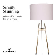 Sarantino Metal Tripod Electric Floor Lamp Gradient Finish V240-LMP-MLM-50019-02