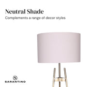 Sarantino Metal Tripod Electric Floor Lamp Gradient Finish V240-LMP-MLM-50019-02