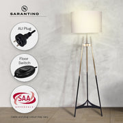 Sarantino Metal Tripod Electric Floor Lamp Gradient Finish V240-LMP-MLM-50019-02