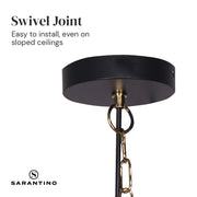 Sarantino Black and Gold Pendant Light V240-LMP-MLM-50216
