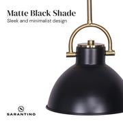Sarantino Black and Gold Pendant Light V240-LMP-MLM-50216