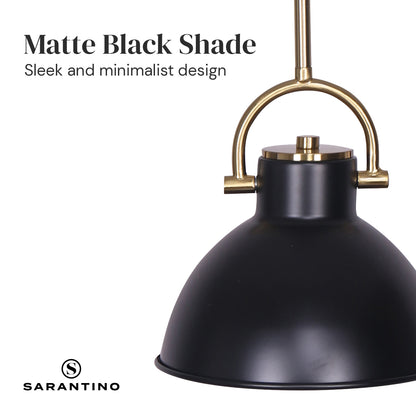 Sarantino Black and Gold Pendant Light V240-LMP-MLM-50216