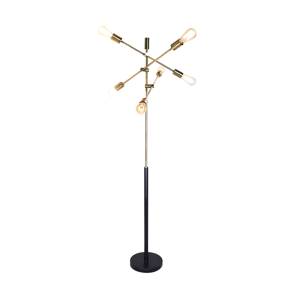 Sarantino 6-Light Metal Sputnik Floor Lamp V240-LMP-MLM-50224-03
