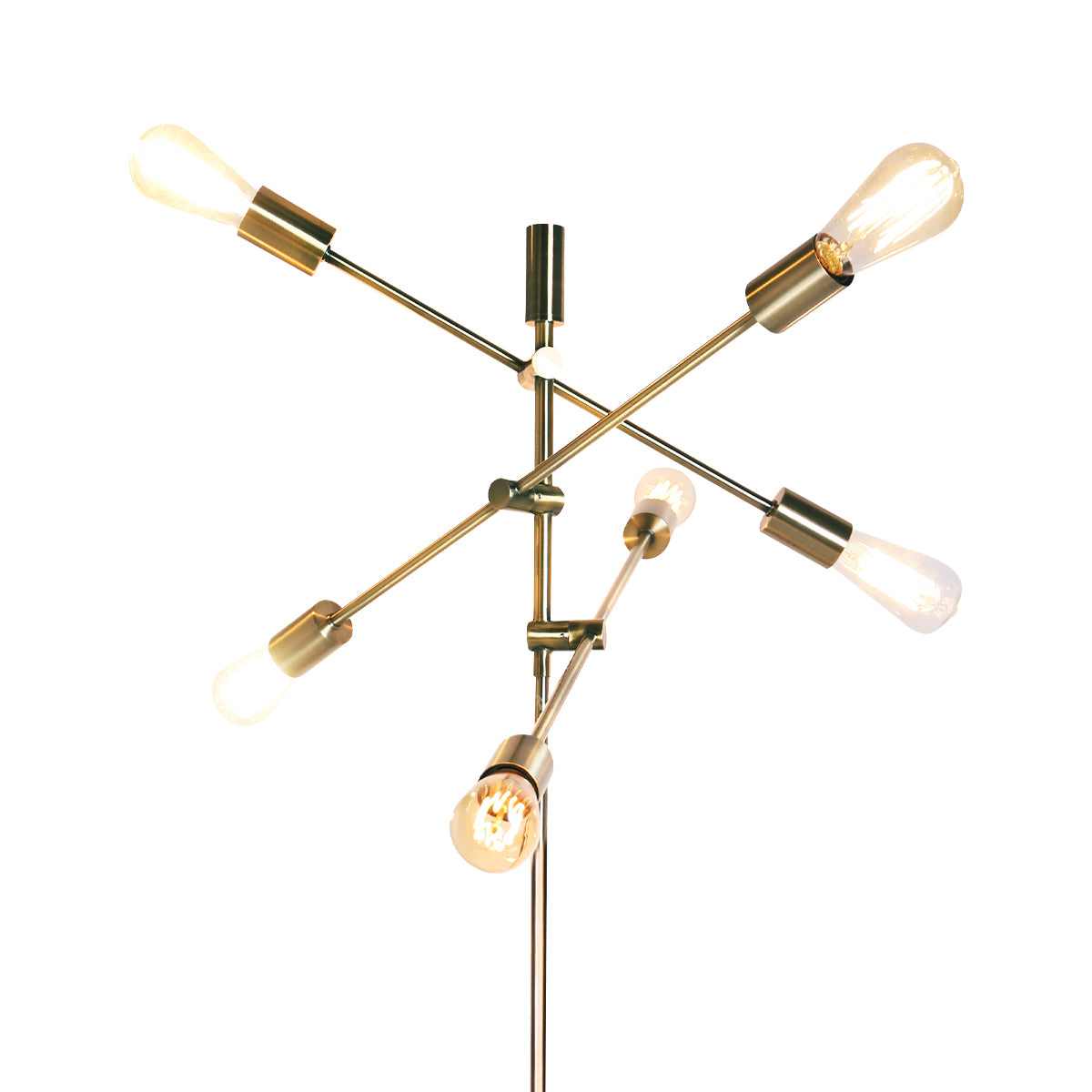 Sarantino 6-Light Metal Sputnik Floor Lamp V240-LMP-MLM-50224-03