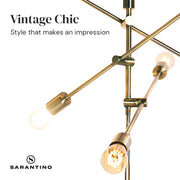 Sarantino 6-Light Metal Sputnik Floor Lamp V240-LMP-MLM-50224-03