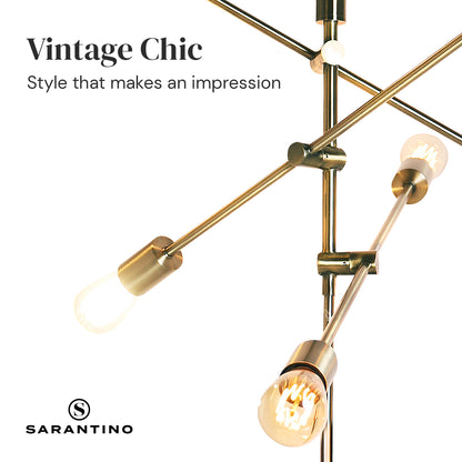 Sarantino 6-Light Metal Sputnik Floor Lamp V240-LMP-MLM-50224-03