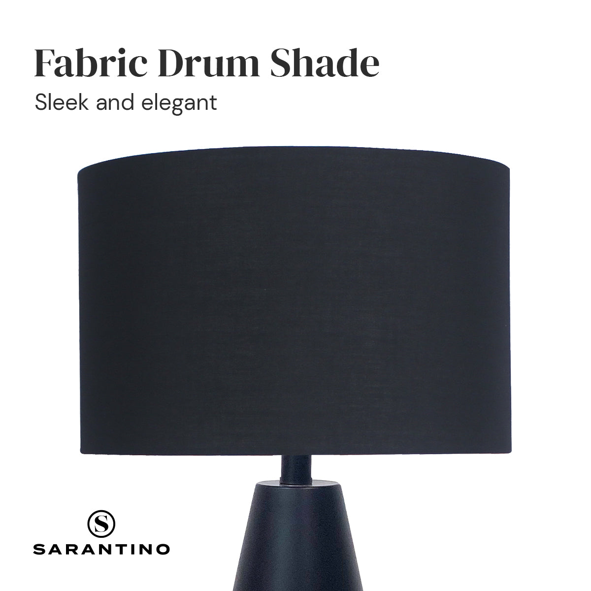 Sarantino Metal Table Lamp in Black and Gold V240-LMP-MLM-50230