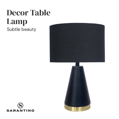 Sarantino Metal Table Lamp in Black and Gold V240-LMP-MLM-50230
