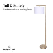 Sarantino 90-Degree Modern Arc Floor Lamp V240-LMP-MLM-50430